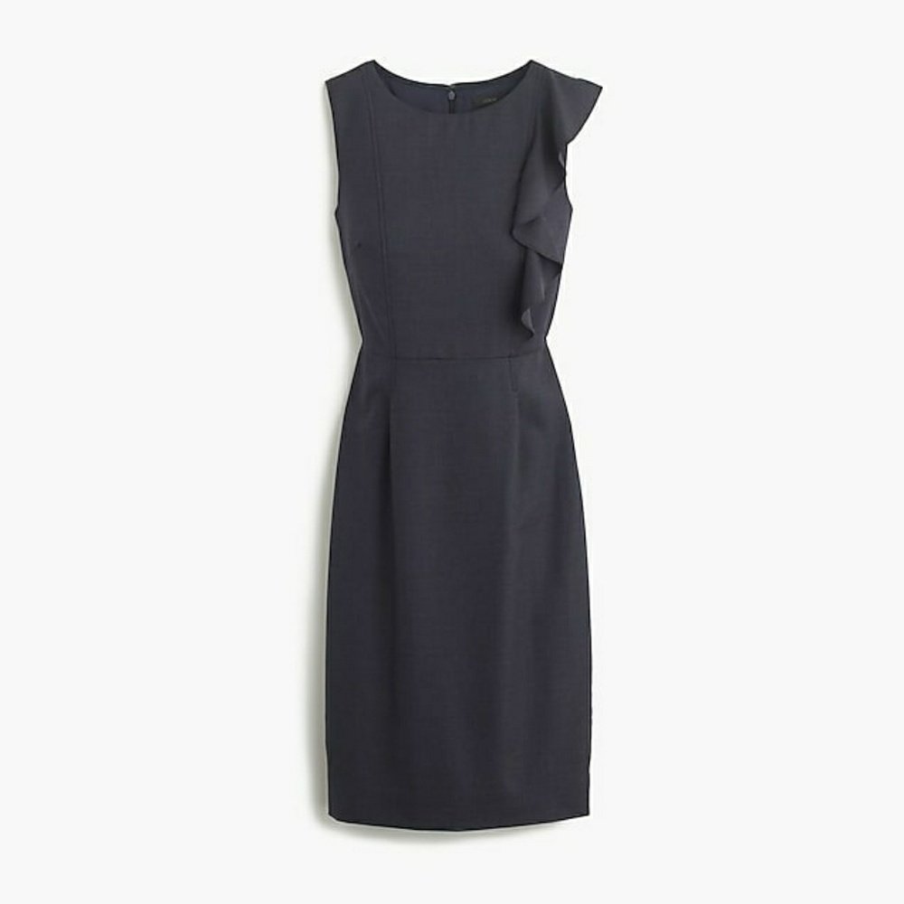 J. Crew Ruffle Sheath